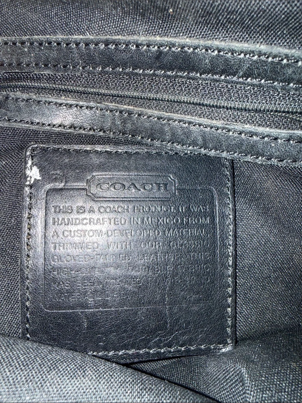Coach Vintage Neo Neoprene Leather Backpack Black Mini Book Bag 90s Y2K